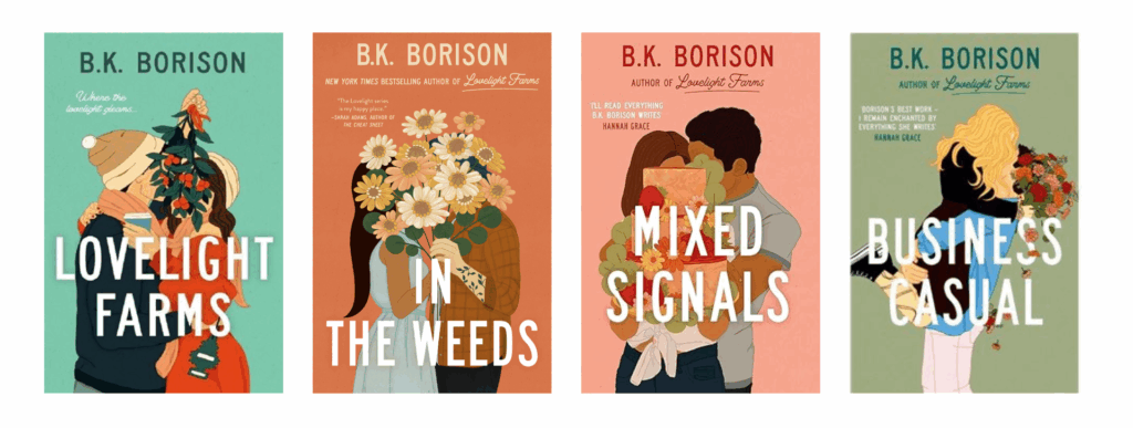 Couvertures saga Lovelight de B.K. Borison