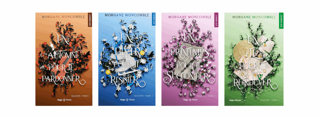Couvertures saga Seasons de Morgane Moncomble