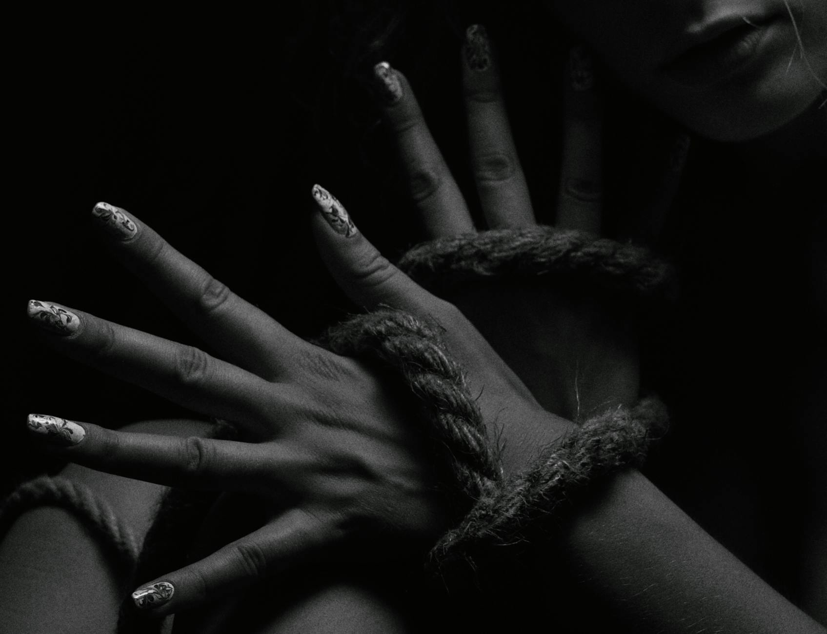 hands with a rope