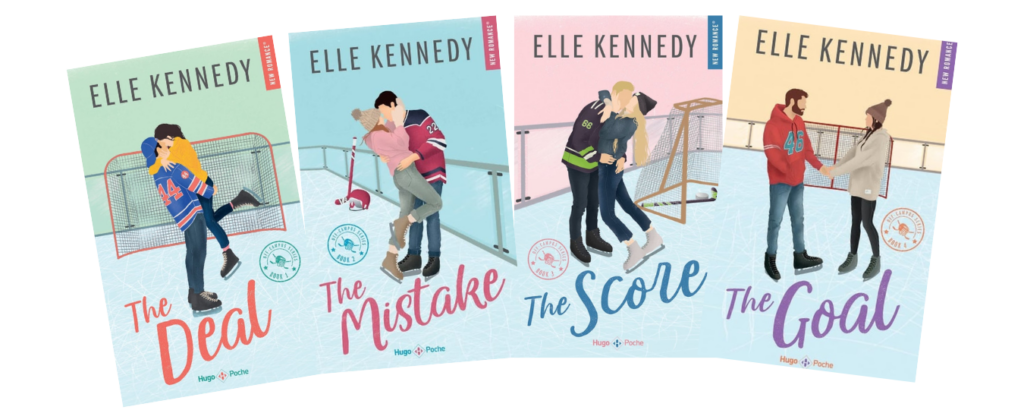 Couvertures livres Saga Off Campus d'Elle Kennedy